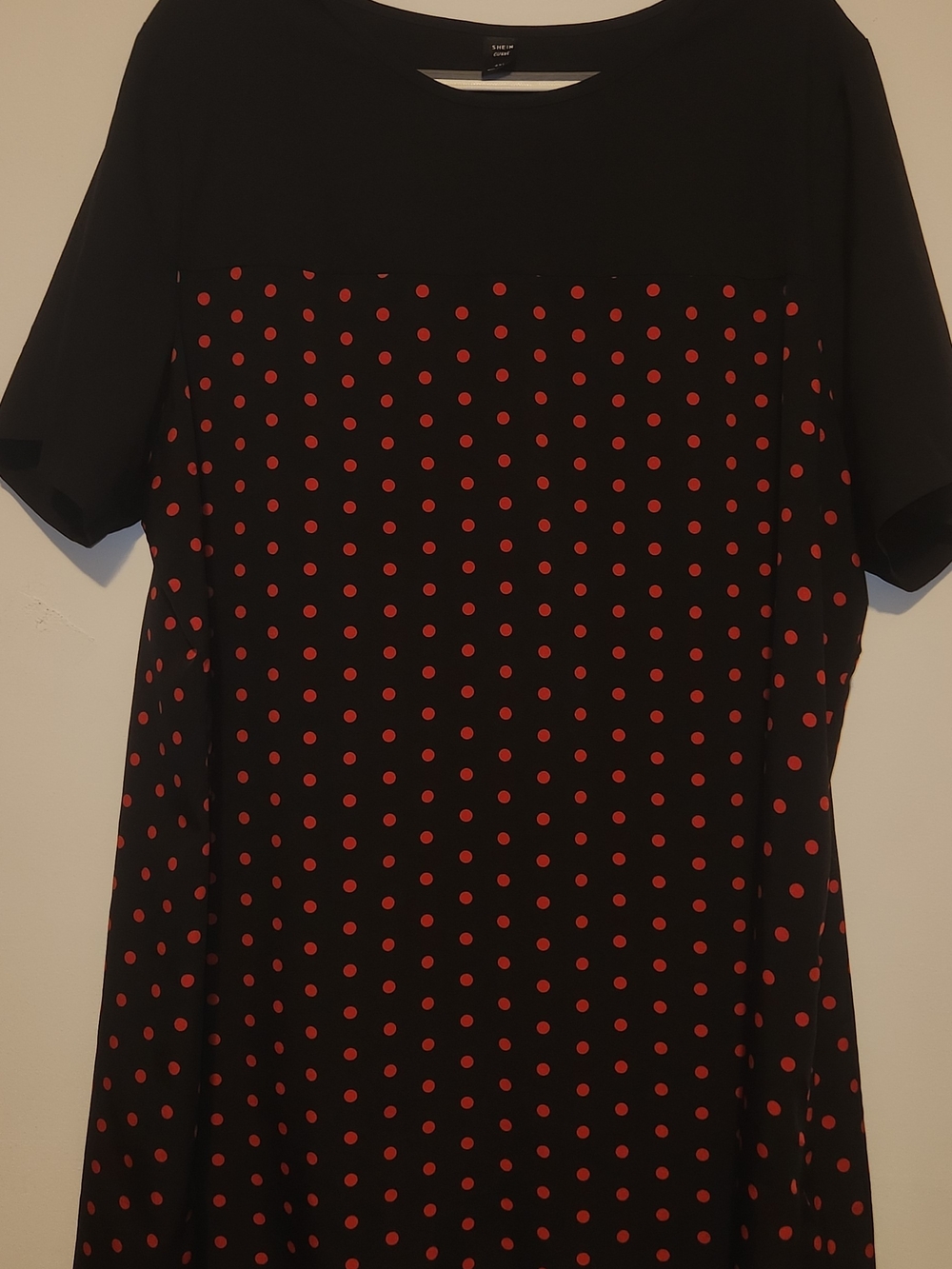 Black and Red Polka Dot Women's Dress